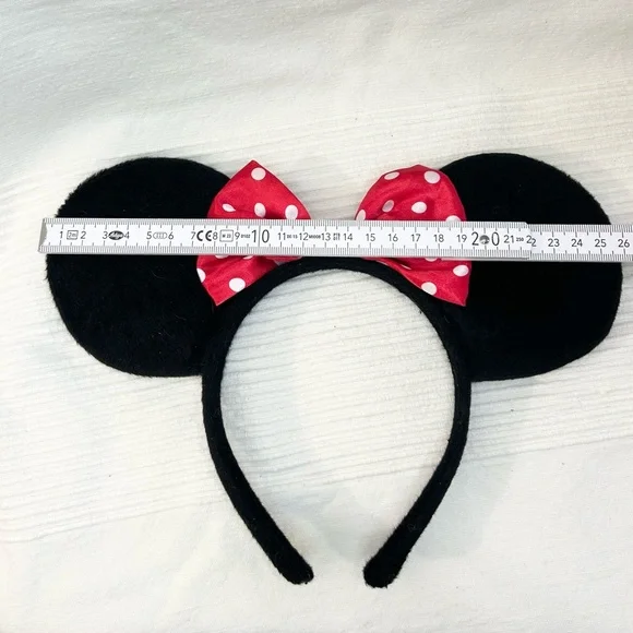 Disney Minnie Mouse Ears Headband with Red Polka Dot Bow - Picture 5 of 7